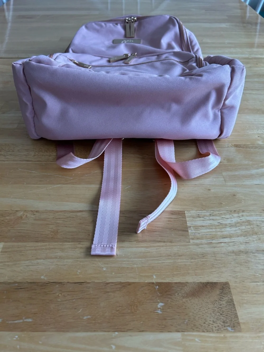 Ju-Ju-Be Light Pink Backpack with Rose Gold Hardware